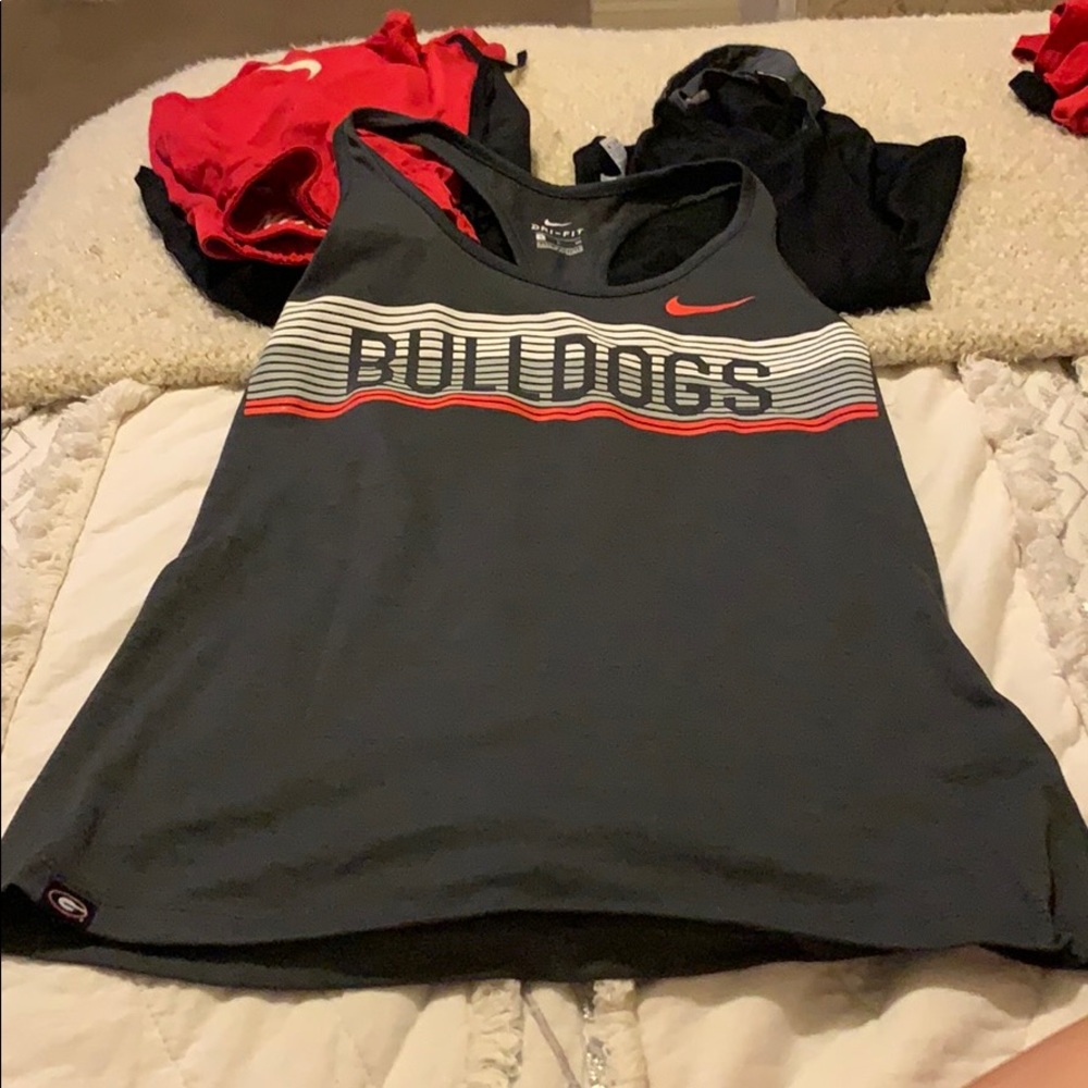 Uga cheer issued tank top (nike)